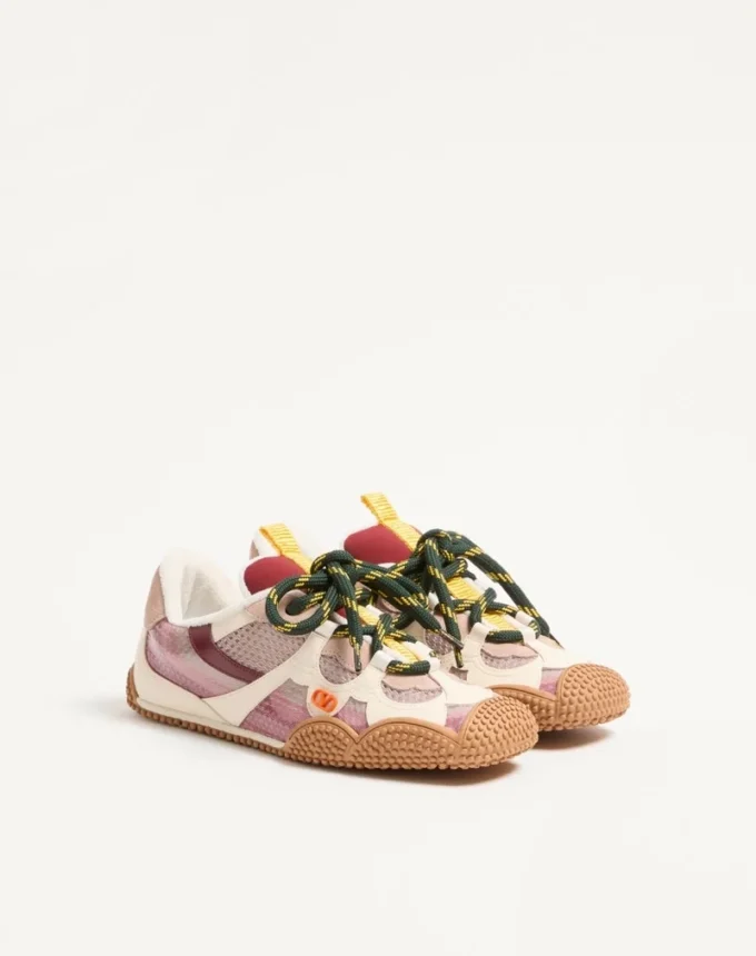 Amphibia Sneaker in Rubberized Calfskin and Calfskin Amphibia Sneaker in Rubberized Calfskin and Calfskin