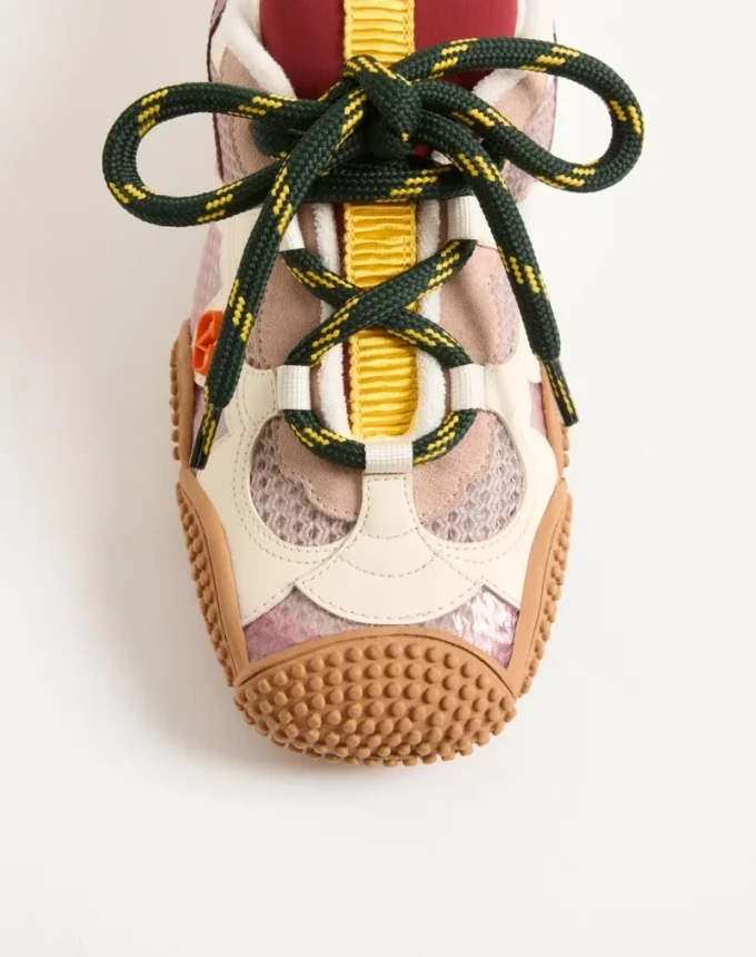 Amphibia Sneaker in Rubberized Calfskin and Calfskin Amphibia Sneaker in Rubberized Calfskin and Calfskin