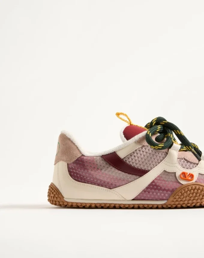 Amphibia Sneaker in Rubberized Calfskin and Calfskin Amphibia Sneaker in Rubberized Calfskin and Calfskin