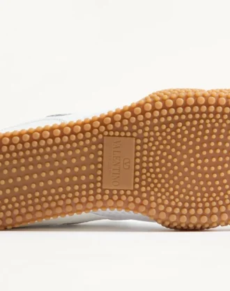 Amphibia Sneaker in Rubberized Calfskin and Split Leather