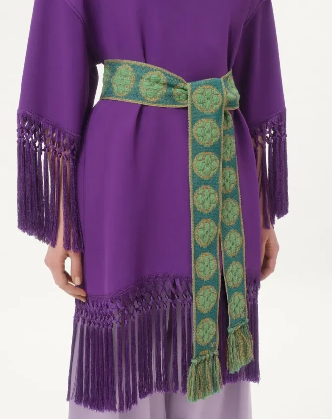 Antibes Scarf In Cotton And Metallic Fiber