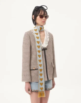 Antibes Scarf With Metallic Fiber