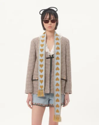 Antibes Scarf With Metallic Fiber