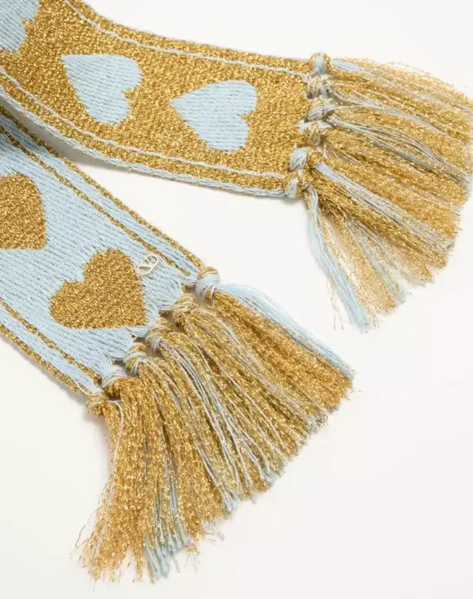 Antibes Scarf With Metallic Fiber