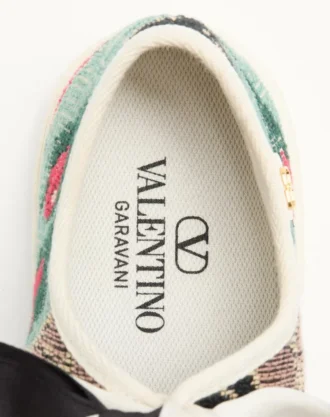 Ballerina Bay By Bay Sneaker In Jacquard Fabric With Floral Embroidery