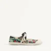 Ballerina Bay By Bay Sneaker In Jacquard Fabric With Floral Embroidery