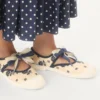Bay By Bay Ballerina Sneakers In Papier Floral Fabric Bay By Bay Ballerina Sneakers In Papier Floral Fabric