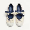 Bay By Bay Ballerina Sneakers In Papier Floral Fabric Bay By Bay Ballerina Sneakers In Papier Floral Fabric