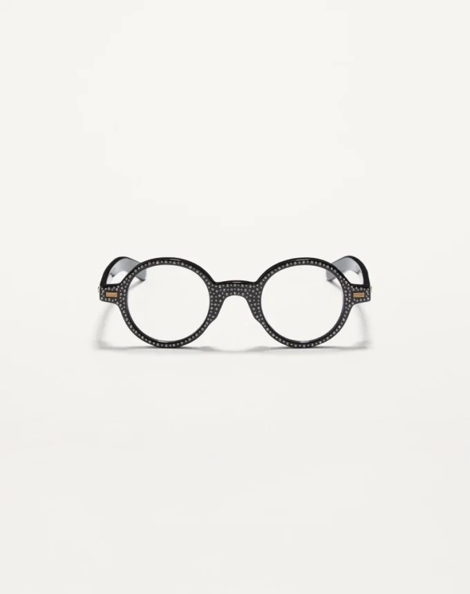 Bizarre Circle Glasses with Crystals in Acetate Bizarre Circle Glasses with Crystals in Acetate