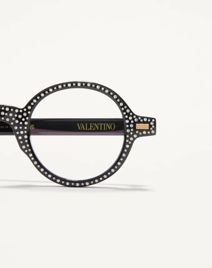 Bizarre Circle Glasses with Crystals in Acetate Bizarre Circle Glasses with Crystals in Acetate