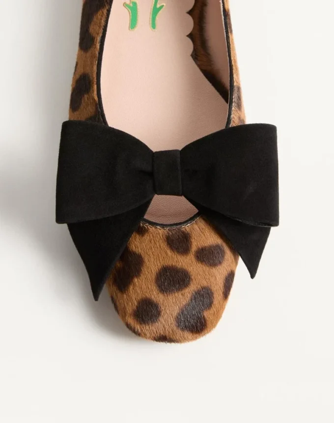 Bowow Ballerina In Pony-Effect Calfskin
