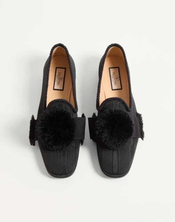 Bowow Moiré Fabric Moccasin