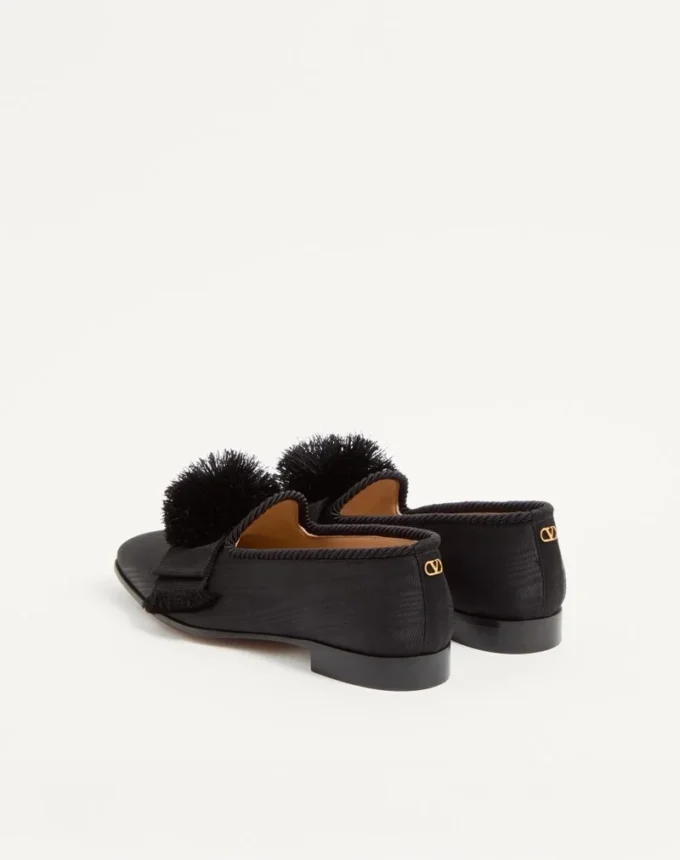 Bowow Moiré Fabric Moccasin