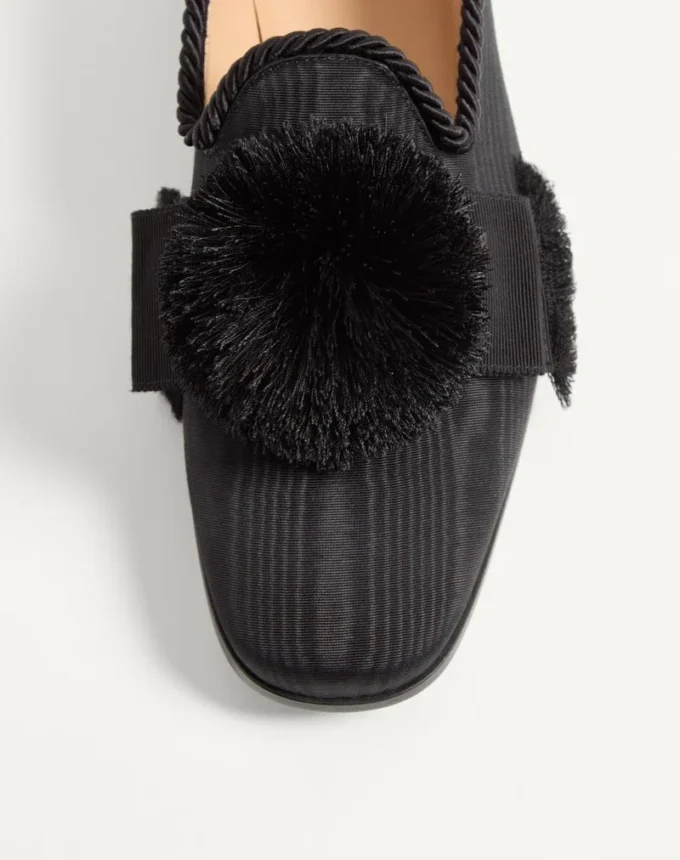 Bowow Moiré Fabric Moccasin