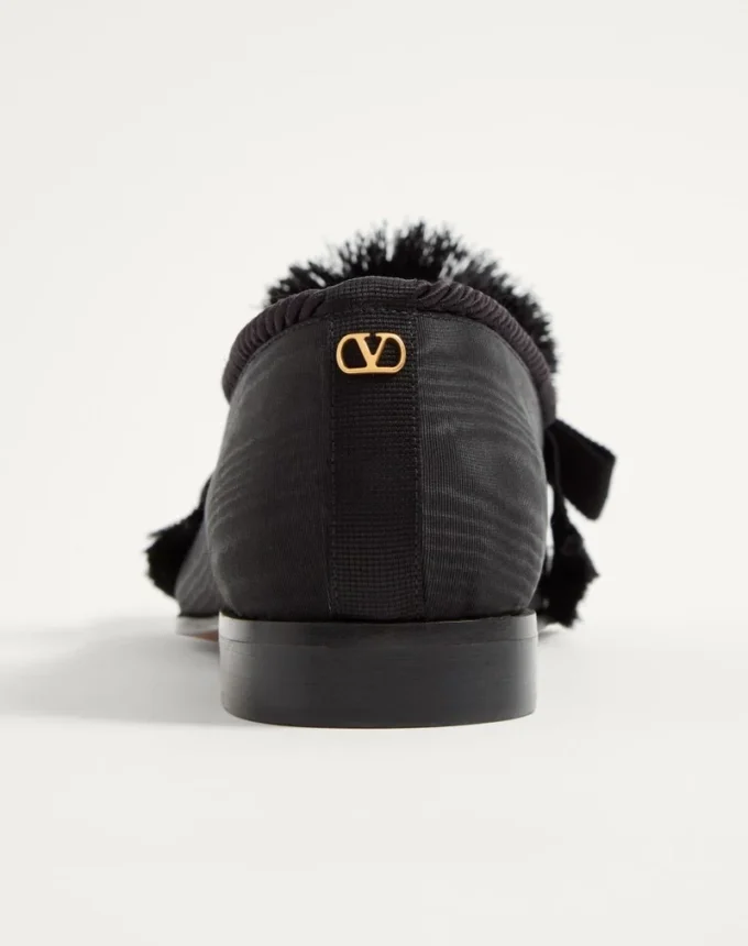 Bowow Moiré Fabric Moccasin