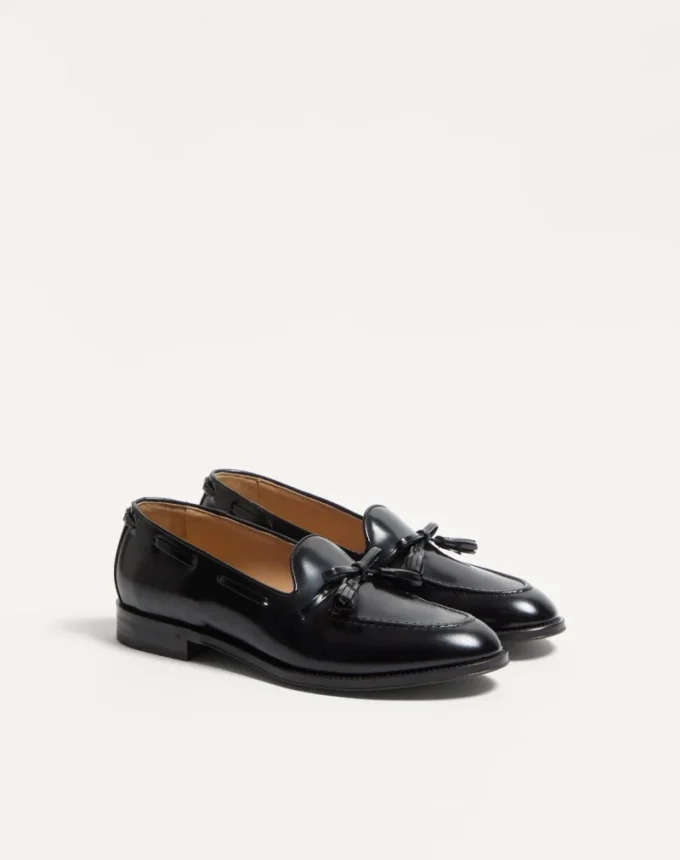 Bowshire Loafer In Shiny Calfskin