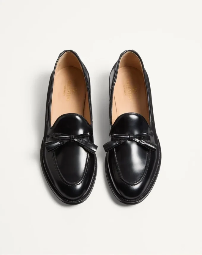 Bowshire Loafer In Shiny Calfskin