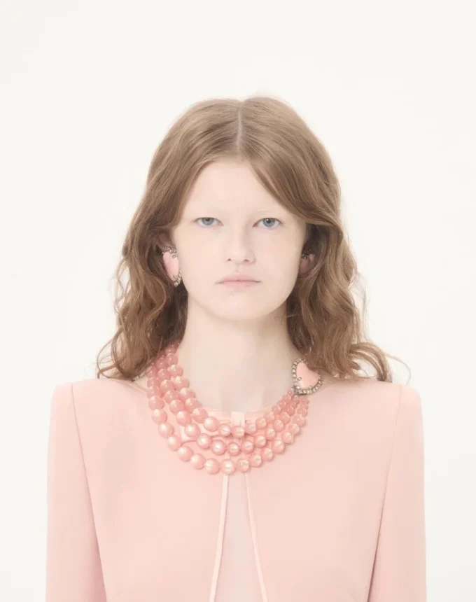 Cady Couture Midi Dress with Feathers