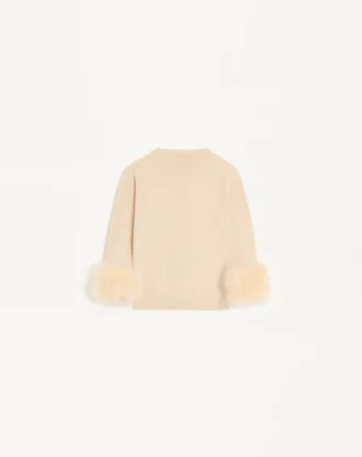 Cardigan With Feathers