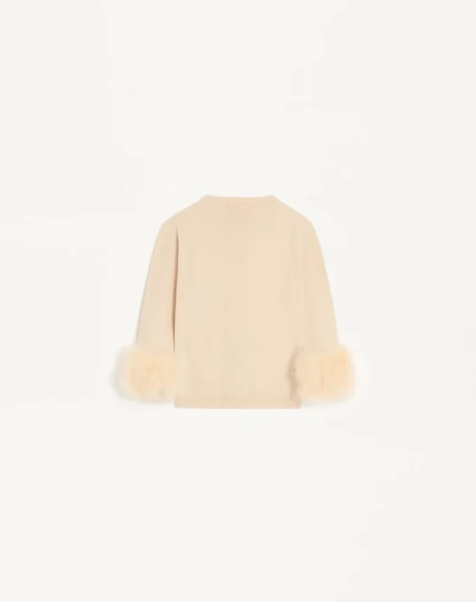Cardigan With Feathers