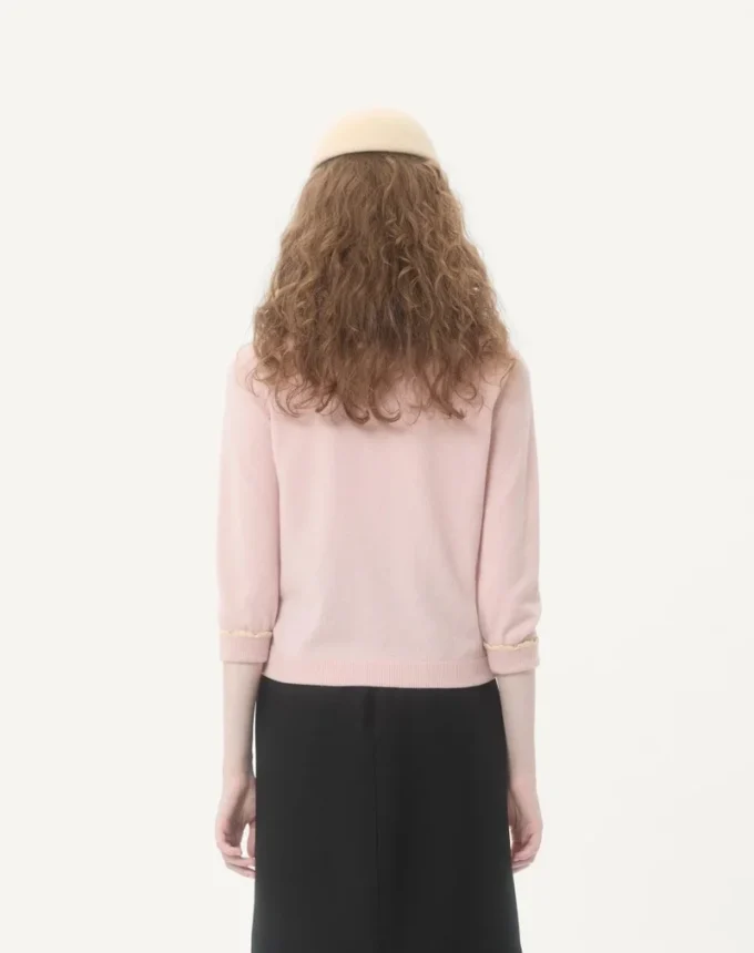 Cardigan With Shearling Collar