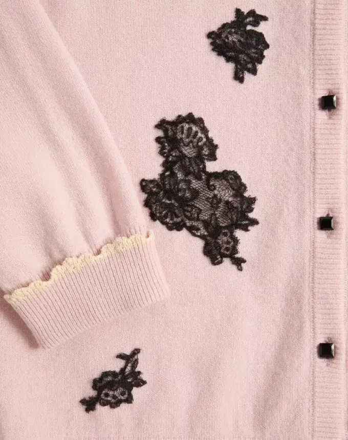 Cardigan With Shearling Collar