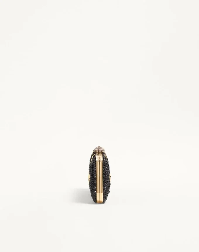 Carry Secrets Minaudiere With Rhinestone Cour De Cœur Motif