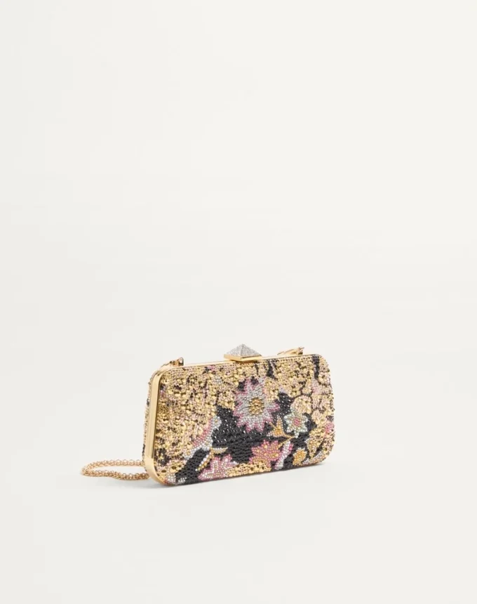 Carry Secrets Minaudiere With Rhinestones Apres L’Hiver Motif Carry Secrets Minaudiere With Rhinestones Apres L’Hiver Motif