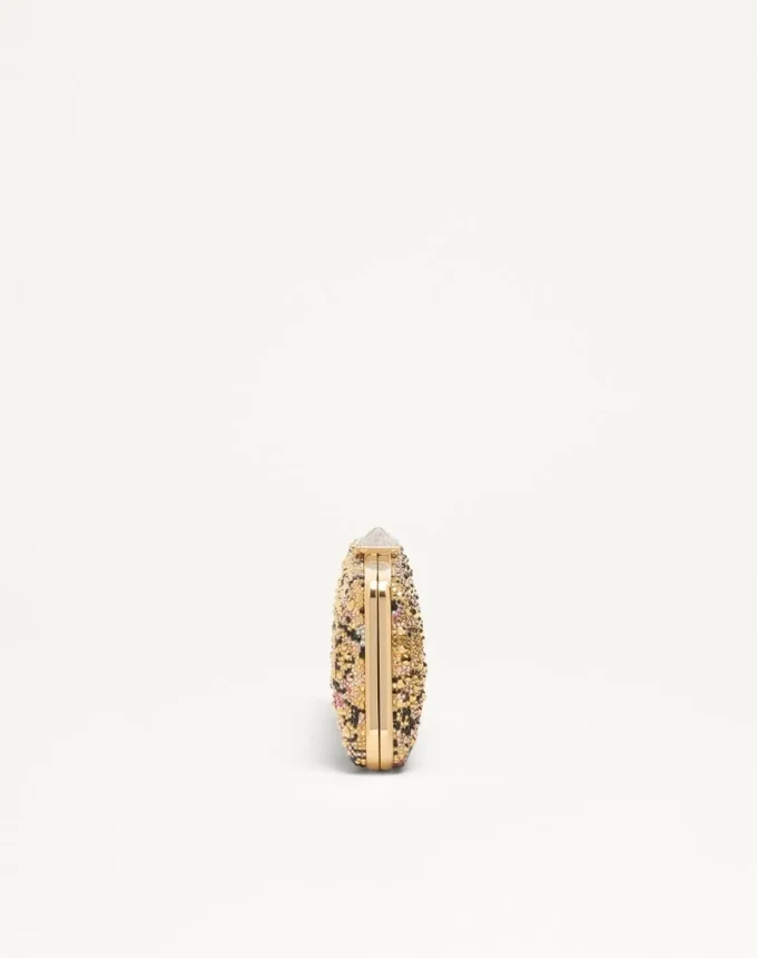 Carry Secrets Minaudiere With Rhinestones Apres L’Hiver Motif Carry Secrets Minaudiere With Rhinestones Apres L’Hiver Motif