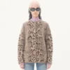 Cashmere Animal Print Cardigan Cashmere Animal Print Cardigan