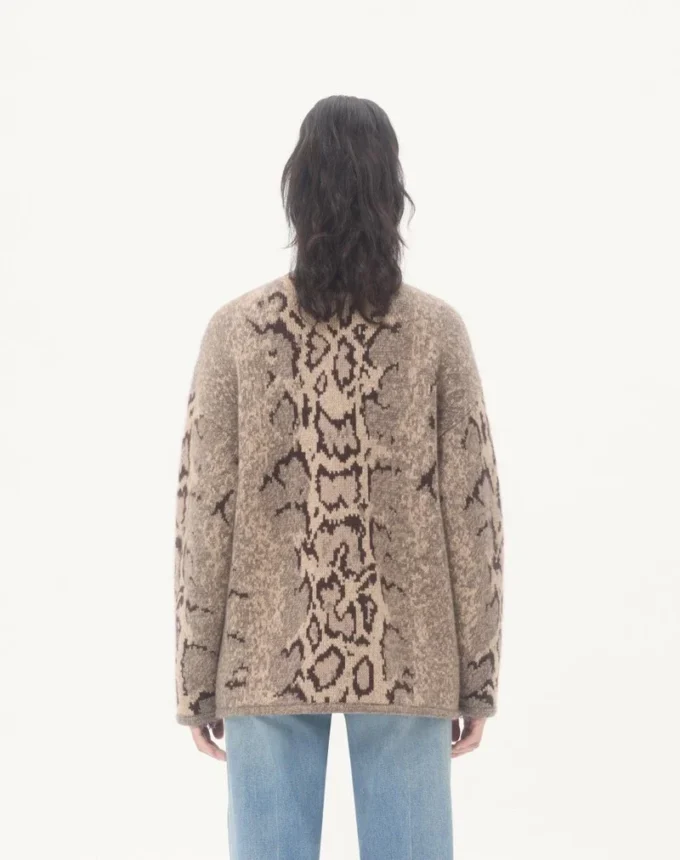 Cashmere Animal Print Cardigan Cashmere Animal Print Cardigan
