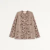 Cashmere Animal Print Cardigan Cashmere Animal Print Cardigan