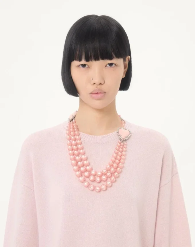 Cashmere Sweater with Feathers Cashmere Sweater with Feathers