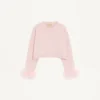 Cashmere Sweater with Feathers Cashmere Sweater with Feathers