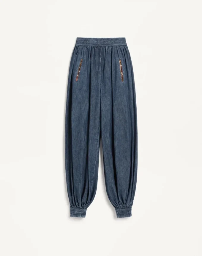 Chambray Denim Pants