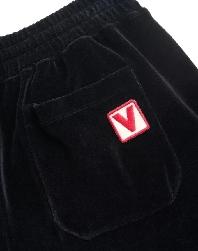 Chenille Jogging Pants With Chez Valentino Patch