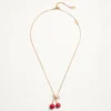 Cherryfic Metal And Enamel Necklace