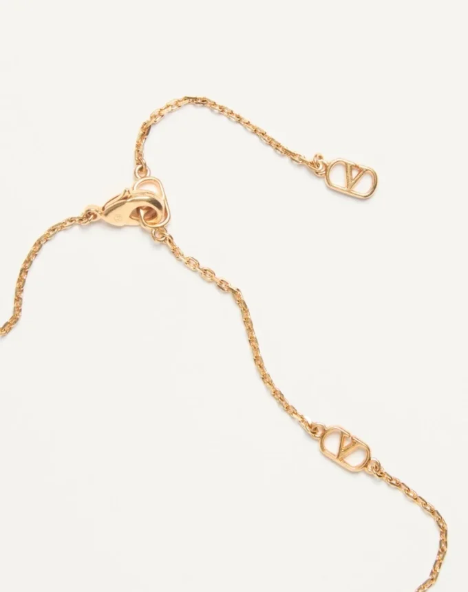 Cherryfic Metal And Enamel Necklace