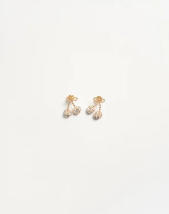 Cherryfic Metal And Swarovski® Crystal Earrings