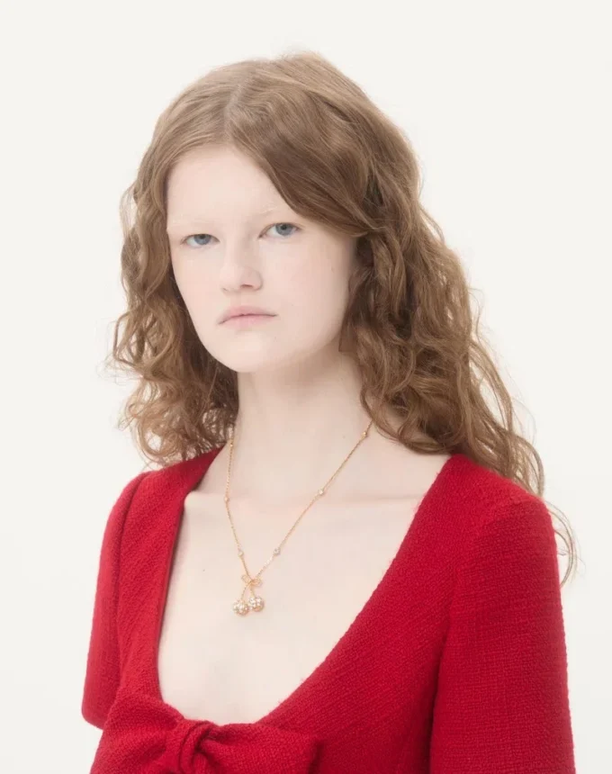 Cherryfic Necklace In Metal And Swarovski® Crystals