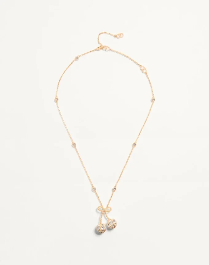 Cherryfic Necklace In Metal And Swarovski® Crystals