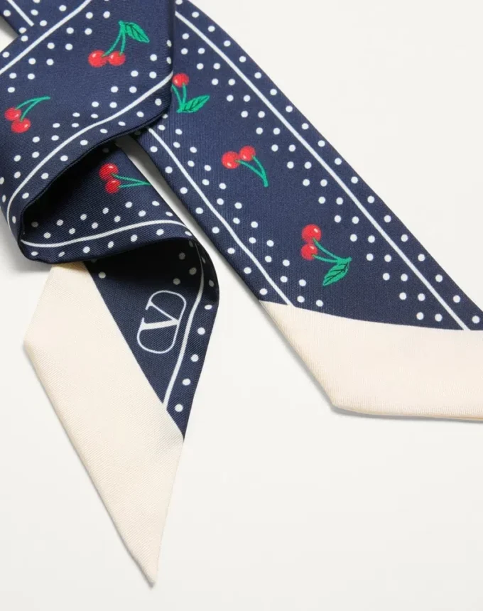 Cherryfic Silk Bandeau Scarf