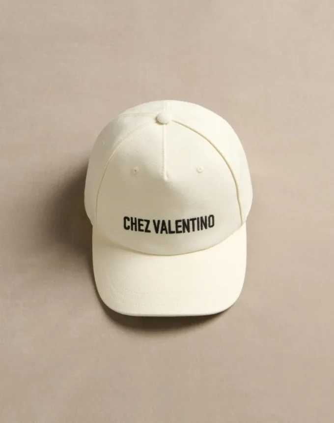 Chez Valentino Cotton Baseball Cap