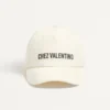 Chez Valentino Cotton Baseball Cap With Embroidery