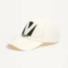 Chez Valentino Cotton Baseball Cap With Embroidery