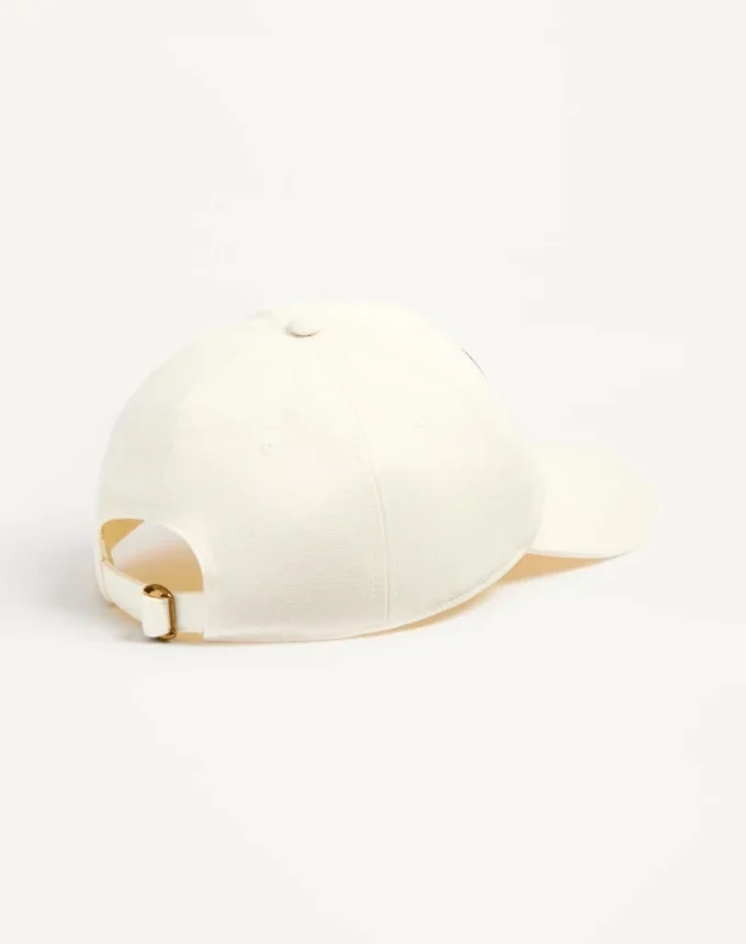 Chez Valentino Cotton Baseball Cap With Embroidery