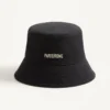 Chez Valentino Cotton Bucket Hat With Embroidery