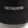 Chez Valentino Cotton Bucket Hat With Embroidery
