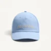 Chez Valentino Denim Baseball Cap With Embroidery
