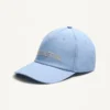 Chez Valentino Denim Baseball Cap With Embroidery